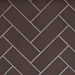 Empire herringbone brick liner swatch, mocha
