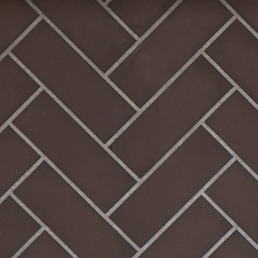 Empire herringbone brick liner swatch, mocha