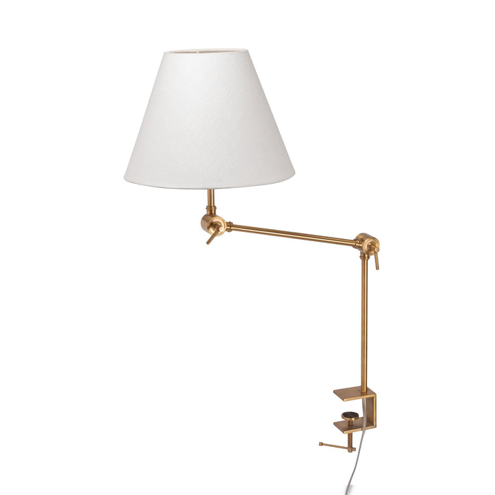 Park Hill Clamp-on Desk Lamp with Fabric Shade ELT95878