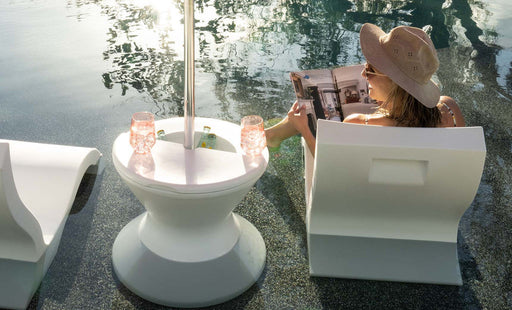 Ledge Lounger Signature 22" Lid with Hole-HALF (For Ice Basin and Tall Ice Bin Side Table) — view 2
