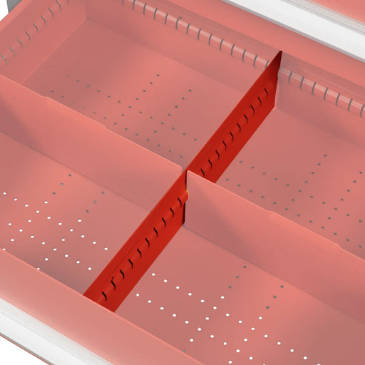 (1 Pack/6 Pcs Depth18.05"Height1.89")Extra Drawer Long Dividers For Mo — angle view