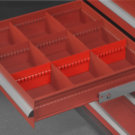 (1 Pack/6 Pcs Depth24.07"Height2.56")Extra Drawer Long Dividers For Mo — angle view