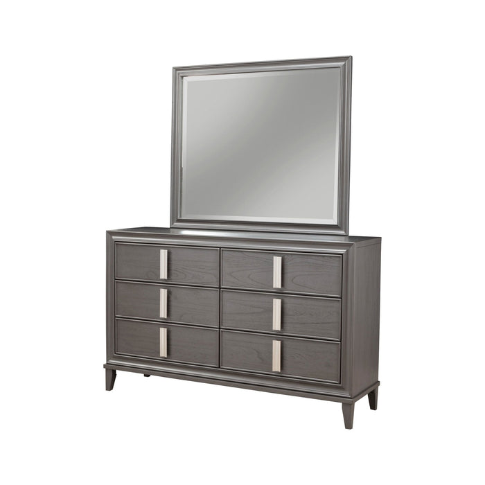 Alpine Furniture Lorraine Dresser, Dark Grey