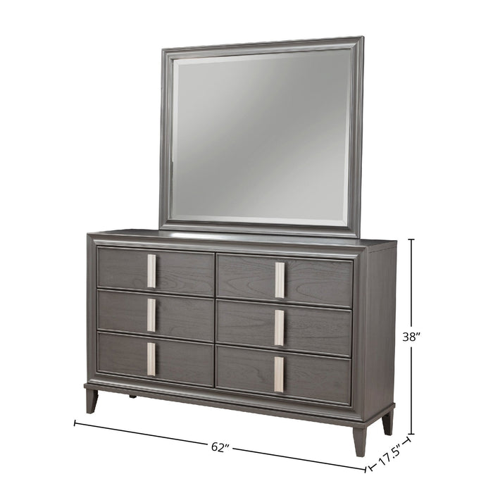Alpine Furniture Lorraine Dresser, Dark Grey