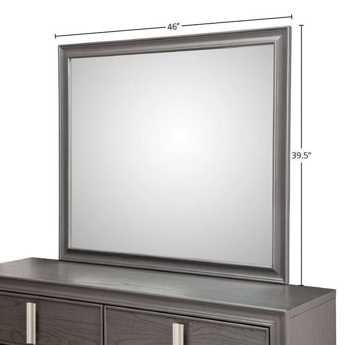Alpine Furniture Lorraine Mirror, Dark Grey