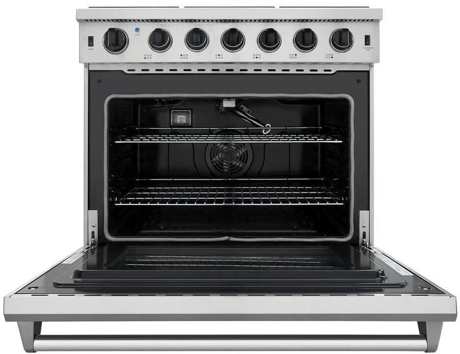 Thor Kitchen 36 in. 6.0 Cu. Ft Propane Gas Range in Stainless Steel, LRG3601ULP Thor Kitchen