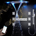 Cascada Showers Luxurious Design 23"x31" LED Shower System with Bluetooth Speaker and Sliding Bar - Detail View