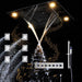 Cascada Showers Luxurious Design 23"x31" LED Shower System with Bluetooth Speaker and Sliding Bar - Side View