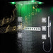 Cascada Showers Luxurious Design 23"x31" LED Shower System with Bluetooth Speaker and Sliding Bar