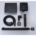 Cascada Showers Luxury 12" Square Wall Mounted Shower System, Dual Handle - Features