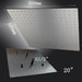 Cascada Showers 20" Stainless Steel Luxury Square LED Rain Bathroom Shower Head - Product Image 5