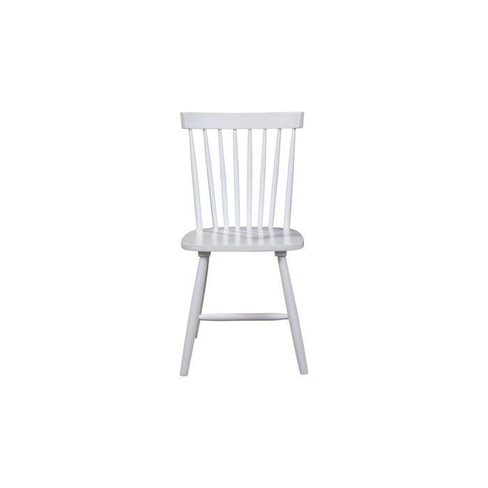 Alpine Furniture Lyra Set of 2 Windsor Chairs, White