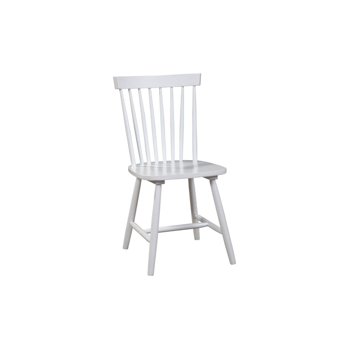 Alpine Furniture Lyra Set of 2 Windsor Chairs, White