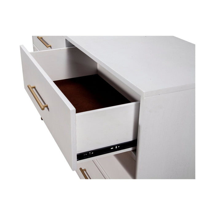 Alpine Furniture Madelyn Six Drawer Dresser, White