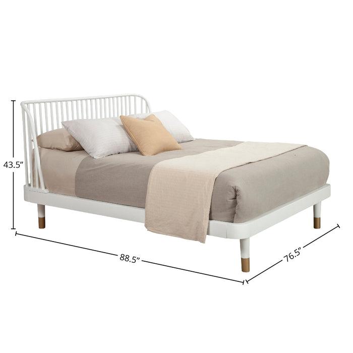 Alpine Furniture Madelyn Slat Back Platform Bed