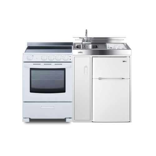 Summit 54" Wide All-in-One Kitchenette with Electric Range (ACK54ELSTW) view 3