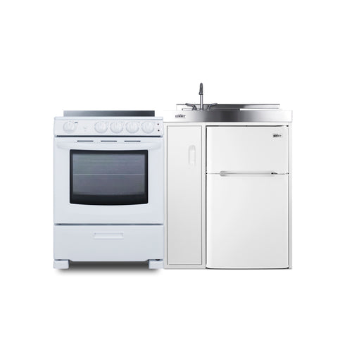 Summit 54" Wide All-in-One Kitchenette with Electric Range (ACK54ELSTW) view 4