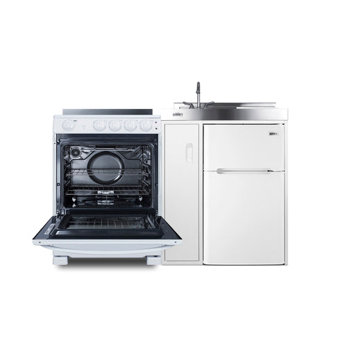 Summit 54" Wide All-in-One Kitchenette with Electric Range (ACK54ELSTW) view 5