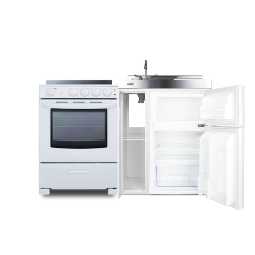Summit 54" Wide All-in-One Kitchenette with Electric Range (ACK54ELSTW) view 6