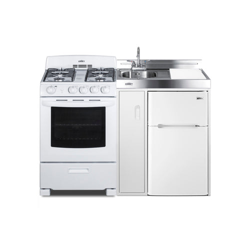 Summit 54" Wide All-in-One Kitchenette with Gas Range (ACK54GASW) view 2