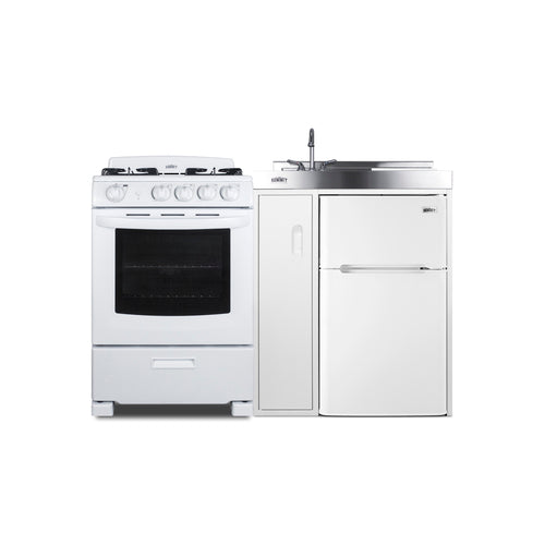 Summit 54" Wide All-in-One Kitchenette with Gas Range (ACK54GASW) view 4