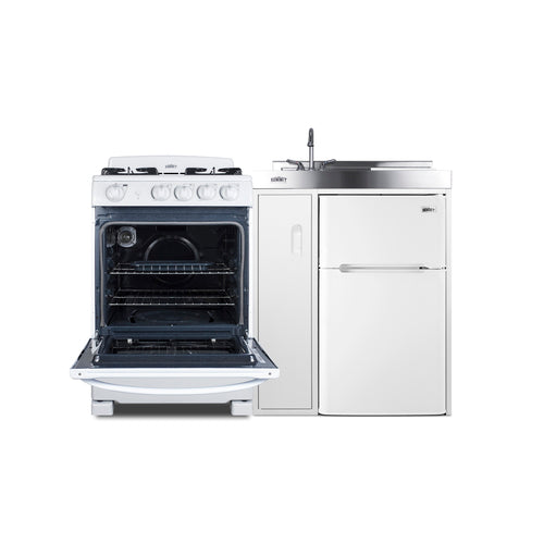 Summit 54" Wide All-in-One Kitchenette with Gas Range (ACK54GASW) view 5