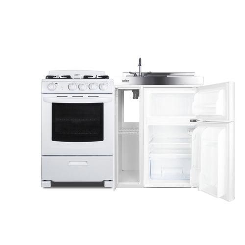 Summit 54" Wide All-in-One Kitchenette with Gas Range (ACK54GASW) view 6