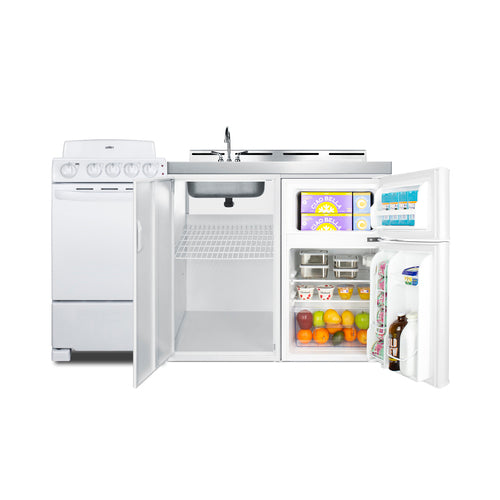 Summit 60" Wide All-in-One Kitchenette with Electric Coil Range (ACK60COILW) view 4