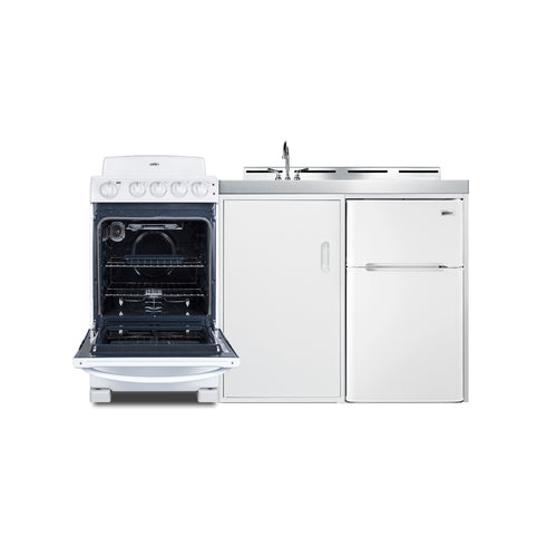 Summit 60" Wide All-in-One Kitchenette with Electric Coil Range (ACK60COILW) view 2
