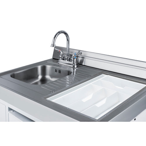 Summit 60" Wide All-in-One Kitchenette with Electric Range (ACK60ELSTW) view 3