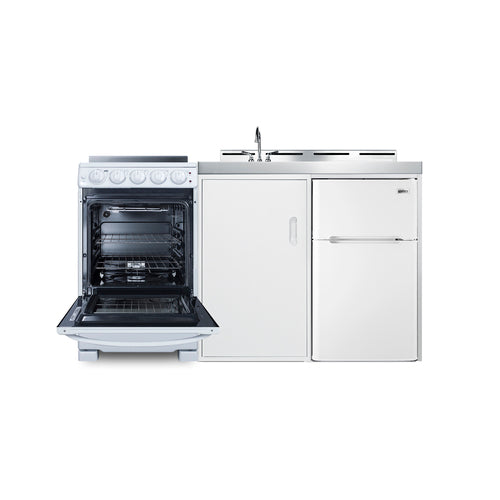 Summit 60" Wide All-in-One Kitchenette with Electric Range (ACK60ELSTW) view 6