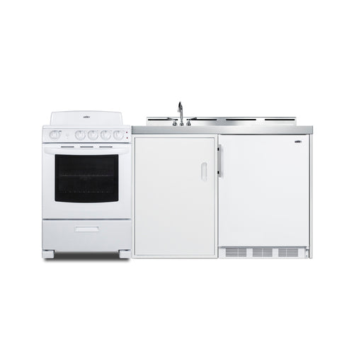 Summit 72" Wide All-in-One Kitchenette with Electric Coil Range (ACK72COILW) view 4