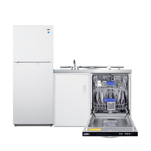 Summit 71" Wide All-In-One Kitchenette with Dishwasher (ACKDW721G) view 5