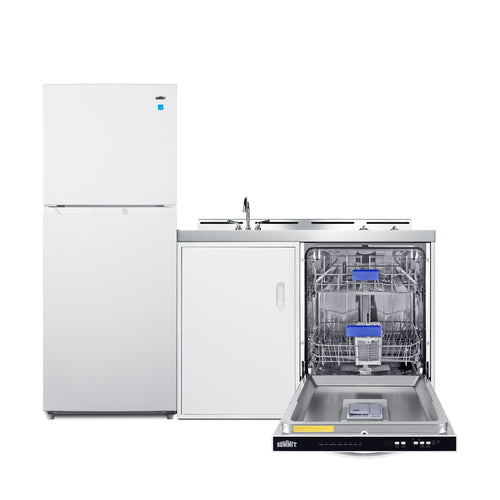 Summit 71" Wide All-In-One Kitchenette with Dishwasher (ACKDW721G) view 6