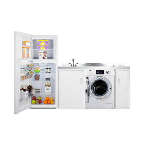 Summit 83" Wide All-In-One Kitchenette with Washer/Dryer Combo (ACKSPWD821G) view 5