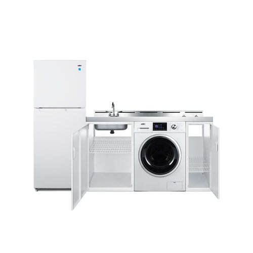Summit 83" Wide All-In-One Kitchenette with Washer/Dryer Combo (ACKSPWD821G) view 3