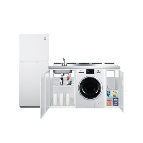 Summit 83" Wide All-In-One Kitchenette with Washer/Dryer Combo (ACKSPWD82) view 4