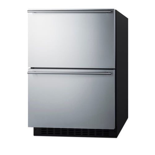 Summit 24" Wide Outdoor 2-Drawer Refrigerator-Freezer, ADA Compliant (ADRF244OS) view 4