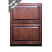 Summit 24" Wide 2-Drawer Refrigerator-Freezer (Panels Not Included) (ADRF244PNR)