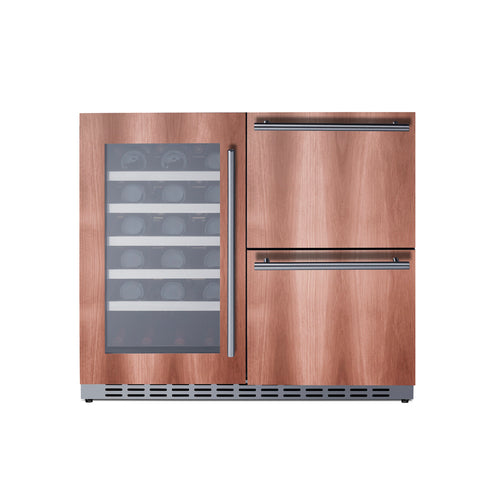 Summit 36" Wide Combination Wine Cellar & 2-Drawer Refrigerator , ADA Compliant (Panel Not Includ (ADRWC36PNR) view 6