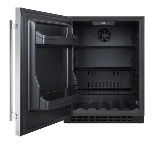 Summit 24" Wide Built-In All-Refrigerator, ADA Compliant (AL54LHD) view 3
