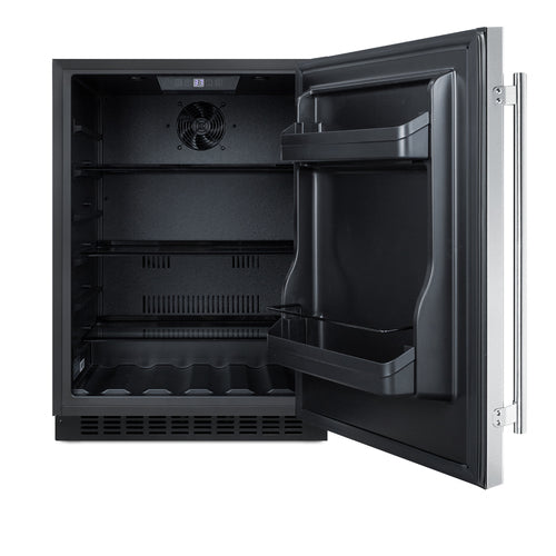 Summit 24" Wide Built-In All-Refrigerator, ADA Compliant (AL54CSS) view 2
