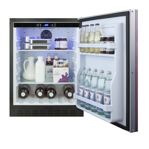 Summit 24" Wide Built-In All-Refrigerator, ADA Compliant (Panel Not Included) — Left Hand Door hinge (AL55IFLHD) view 4