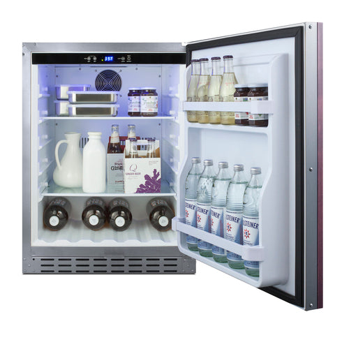 Summit 24" Built-In Outdoor Refrigerator, ADA Compliant (AL55OSCSSIF) view 5