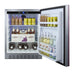 Summit 24" Built-In Outdoor Refrigerator, ADA Compliant (AL55OSCSSIF) view 6