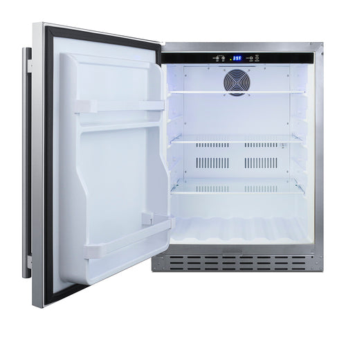 Summit 24" Built-In Outdoor Refrigerator, ADA Compliant (AL55OSCSSLHD) view 2