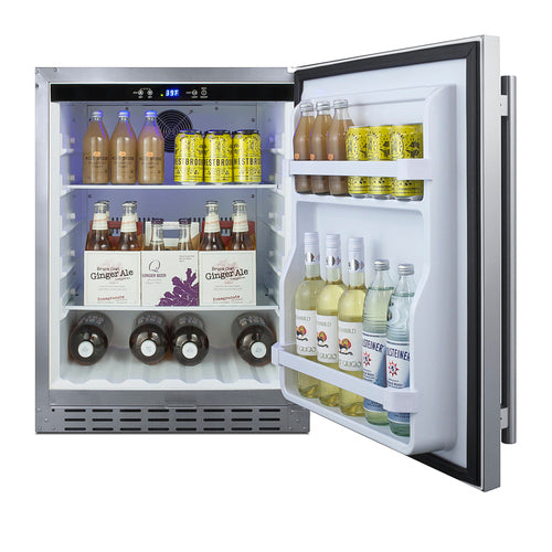 Summit 24" Built-In Outdoor Refrigerator, ADA Compliant (AL55OSCSS) view 5