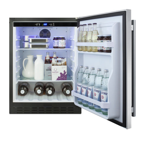 Summit 24" Wide Built-In All-Refrigerator, ADA Compliant (AL55) view 4