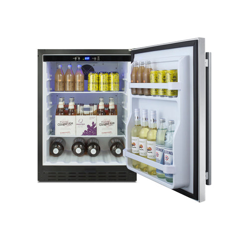 Summit 24" Wide Built-In All-Refrigerator, ADA Compliant — Left Hand Door hinge (AL55LHD) view 5