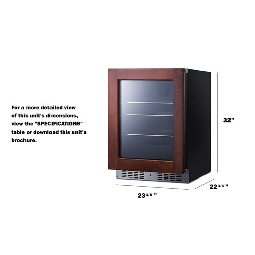 Summit 24" Wide Built-In Beverage Center, ADA Compliant (Panel Not Included) (AL57GPNRLHD) view 6